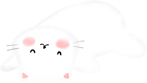 White Cat Illustration